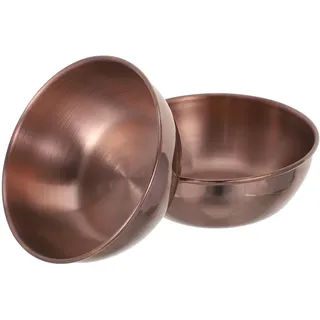 Cabilock Schale Kupfer Gewürzschalen 2 StüEdelstahl-Saucenschale Sushi-Tauchschale Saucenbecher Prtinsbecher Gewürzschale Saucenplatte Vpeise Serviertablett für Die Küche nache Rosegold Schale