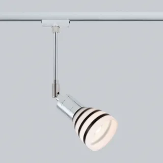 Paulmann URail Schienensystem Light&Easy Spot Titurel 1x42W G9 Chrom Opal/Schwarz 230V Metall/Glas - Silber