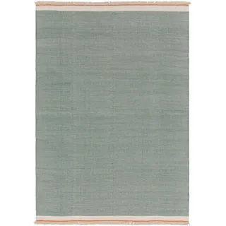 benuta Pop Wollteppich Karla Mint 160x230 cm , Mintgrün , Textil , Beton Optik , Rechteckig , 160x230 cm , Care & Fair, Handmade in India , pflegeleicht , Teppiche und Böden, Teppiche, Schafwollteppiche