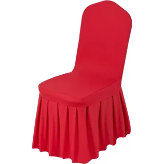 Vevor Stuhlhusse mit Flacher Vorderseite 30 Stk. Rot 51 x 45 x 95 cm
