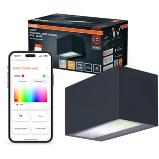 Osram Außenleuchte Aluminium 8,5 cm inkl. LED-Lampe grau