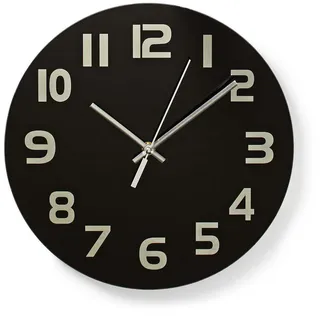 Nedis Wanduhr, 30CM CLWA006GL30BK SW)