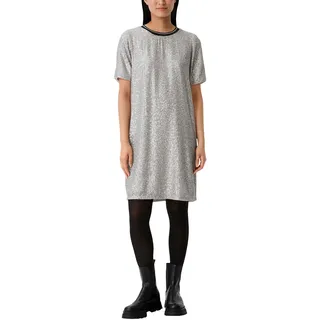 Comma Kurzes Chiffon-Kleid mit Pailletten