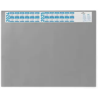Durable Schreibunterlage Vollsichtpl/Kalender 65x52cm grau, 720410