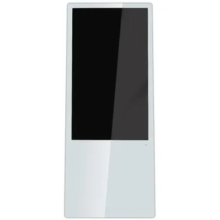 Allnet Standdisplay 43 Zoll Aufsteller mit Laufrollen. 700 Nits. HDMI. Farbe weiß