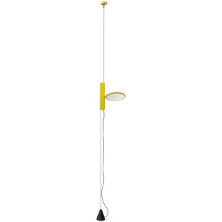 Flos Deckenleuchte Ok aus Aluminium in der Farbe Yellow 18W, Maße: Kabellänge: 400cm, Durchmesser Leuchte: 20cm, F4640019