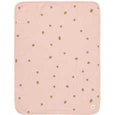 Bild Babydecke Krabbeldecke Kuscheldecke GOTS zertifiziert/Muslin Blanket 75 x 100 cm Dots powder pink