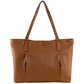 Tom Tailor Damen Shopper, braun, Uni, Gr. ONESIZE