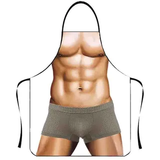 CATOR 1 Pcs küchenschürze herren Sexy Kreative Männer Schürze Küchenschürze Lustige Herren Grillschürze Schürze als Grill Geschenk für Männer