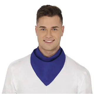 FIESTAS GUIRCA | Blaues Bandana Halstuch für Erwachsene Unisex - Vielseitiges Textilaccessoire für Kostümpartys, Karneval und Feiern - Ideal zum Ergänzen von Piraten-, Cowboy- oder Banditenkostümen