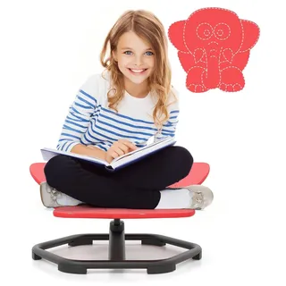 Drehbarer 360°-Kinderstuhl mit sensorischer Funktion, Red Elephant Design