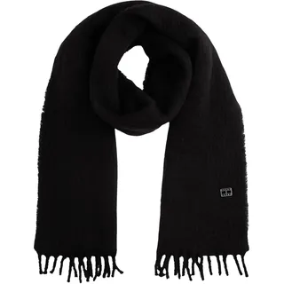 Tommy Jeans Damen Schal Heritage Solid Weich, Schwarz (Black), Einheitsgröße