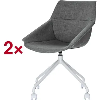 Paperflow Armlehnstuhl Polyester anthrazit 2 St.