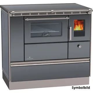 Lohberger Dauerbrandherd REGA 90 -  anthrazit-metallic / links