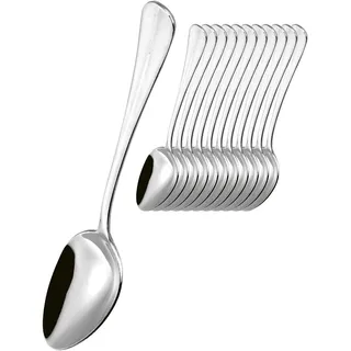 Esmeyer 264-025 12-teiliges Menülöffel-Set Modell "Sophia", aus 18/10 Edelstahl poliert - edles Tafelbesteck, traditionelle "Baguette-Form", extra massiv!