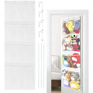 Hängeorganizer Kuscheltier Aufbewahrung über der Tür Hängend Organizer Spielzeug Aufbewahrung Hängeaufbewahrung Stofftiernetz oder Hängematte Organizer zum Aufhängen für Kinderzimmer Schlafzimmer