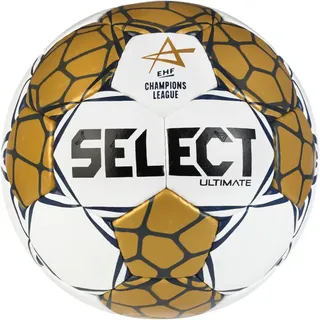 Select Handball Ultimate EHF Champions League (offizieller Champions League Spielball) v24 weiss/gold - Spielball