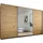 Schwebetürenschrank CORTONA 368 x 233 x 64 cm Braun
