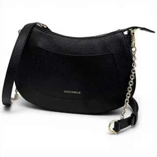 COCCINELLE Damen Borsa Hobo C-Easy Noir aus Granat Leder