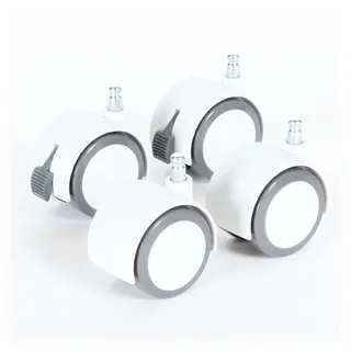 Babybay Parkettrollen , Weiß , Kunststoff , Babymöbel & Kindermöbel, Babyzimmer, Laufgitter