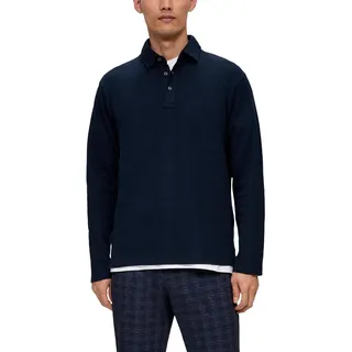 s.Oliver Herren Poloshirt Langarm Blue S