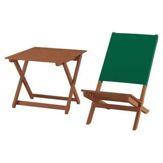 Klappstuhl Strandstuhl Anglerstuhl Gartenstuhl Stuhl zum Zusammenstecken grüner Bezug V-10-352 - Grün
