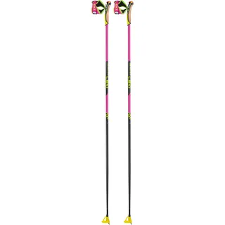 Leki Skistöcke, Neon Pink, Neon Gelb, Schwarz, 140