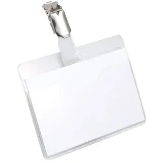 Durable Namensschilder mit Clip 90 x 60 mm 25 St.
