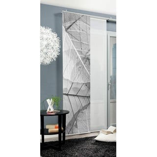 Home fashion Blatari Schiebegardine 60 x 245 cm grau