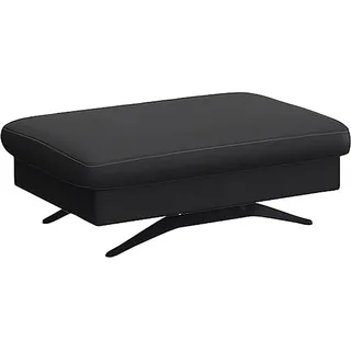flexlux Pouf Glow Sitzhocker Leder 95 x 81 x 65 cm Schwarz