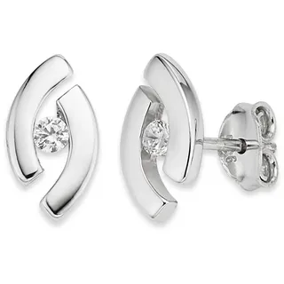 Bruno Banani Ohrstecker Schmuck Geschenk Silber 925 Zirkonia weiß