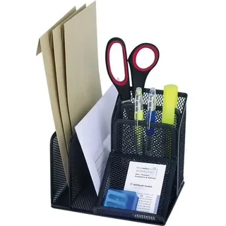 Wedo Schreibtisch-Organizer Office schwarz 4 Fächer 158x145x135mm