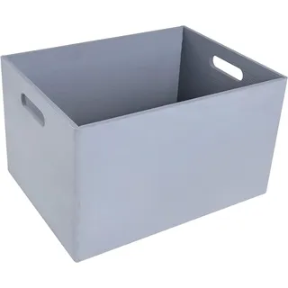 Creative Deco Aufbewahrungskiste 40 x 30 x 24 cm 1-tlg. grau