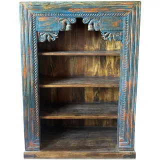 Massivholz Regal 180 cm Vintage Standregal Bücherregal Raumteiler Vintage Stil