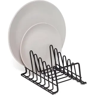 Tellerständer, Abtropfgestell – Küchenschrank-Organizer – 1 Stück – Schwarz – Klein - Blau