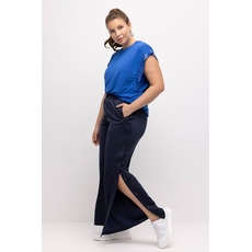 Große Größen Jogginghose, Damen, blau, Größe: 46/48, Polyester, Ulla Popken