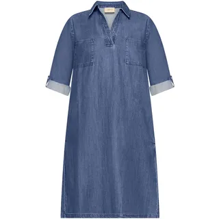 Jeanskleid CARTOON "Jeanskleid mit Kragen", Damen, Gr. 36, EURO, blau, Obermaterial: 61% Lyocell CLY. 39% Baumwolle CO., Kleider Jeanskleid
