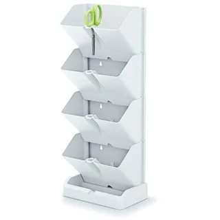 Prosperplast Mini Cascade 19,5 x 11,4 x 47,5 cm Weiß