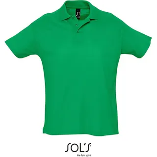 SOLs 11342 | Herren Summer Poloshirt II Seitenschlitze - Farbe: Golf Green - Größe: L - Grün