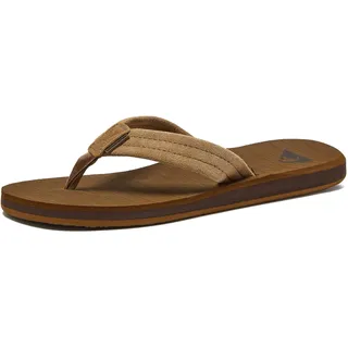 Quiksilver Herren Carver Suede Sandalen, Braun (Tan-Solid Tkd0), 40 EU