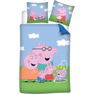 Peppa Wutz Pig Kinder Bettwäsche 2tlg. Set 135-140x200 65x65