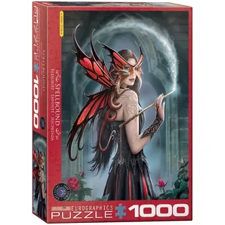 Anne Stokes - Im Bann der Drachenherrin - 1000 Teile Puzzle im Format 68x48 cm