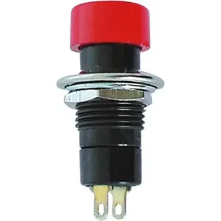 Velleman R1821A/125 elektrischer Schalter Drucktastenschalter Schwarz, Rot