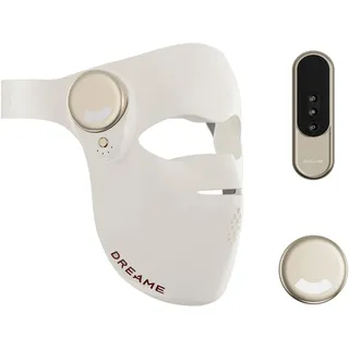 Dreame LED-Gesichtsmaske "Chrona" 280 LEDs, 5 Lichtmodi, kabellos, ergonomische 3D-Passform, beige