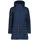 Woman Parka Zip Hood blue ink mel M933 42