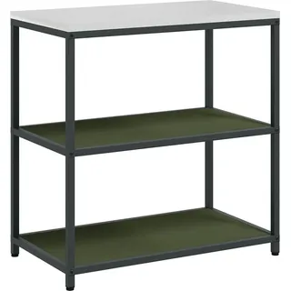 vidaXL Küchenaufbewahrung mit Regal Olive Grün 60 x 50 x 92 cm Stahl - Grün