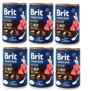 Brit Premium by Nature Rindfleisch mit Kutteln 6 x 800 g
