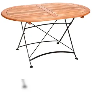 Merxx Schlossgarten Gartentisch 10 x 93 x 75 cm Schwarz/Beige