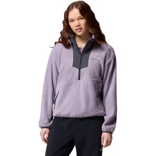 Sweatshirt COLUMBIA "SEQUOIA GROVE 1/2 ZIP FLEECE", Damen, Gr. XL, shale lila, shark, shark, Obermaterial: 100% Polyester, normal, hoch geschlossener Ausschnitt, eingesetzt,weit eingefasste Kante, Sweatshirts Sweatshirt, für Wandern und Trekking, hoch geschlossener Ausschnitt, wärmend