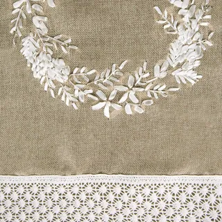 Eurofirany Table Runner, Polyester, beige, 33 x 180 x 6 cm